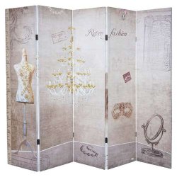 Sk�rmv�g/skillev�g - rumdeler Glitter Retro Fashion 180 x 200 cm