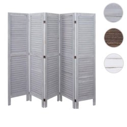 Skillev�g i antik vintage gr� tr� - rumdeler/foldesk�rm 170 x 200 cm