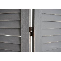 Sk�rmv�g i m�rkegr� antik vintage tr� - rumdeler/foldev�g 170 x 240 cm