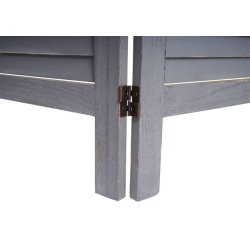 Sk�rmv�g i m�rkegr� antik vintage tr� - rumdeler/foldev�g 170 x 240 cm