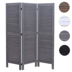 Rumdeler i tr� - antik vintage gr� sk�rmv�g/foldev�g 170 x 120 cm