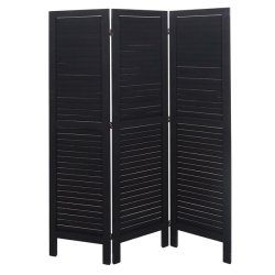 Rumdeler i tr� - antik vintage sort sk�rmv�g/foldev�g 170 x 120 cm