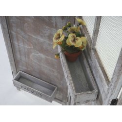 Rumdeler - foldesk�rm/foldev�g med plantekasser - skillev�g/sk�rmv�g