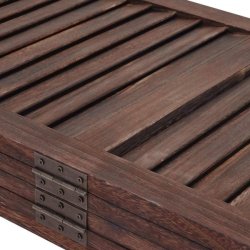 Rumdeler i tr� - antik vintage brun sk�rmv�g/foldev�g 170 x 200 cm