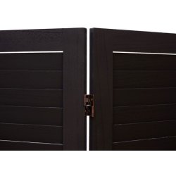 Sk�rmv�g i sort antik vintage tr� - rumdeler/foldev�g 170 x 240 cm