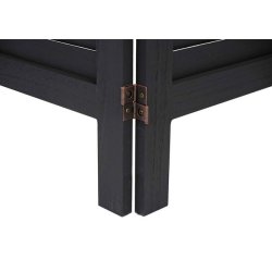 Sk�rmv�g i sort antik vintage tr� - rumdeler/foldev�g 170 x 240 cm