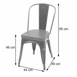 4 cafestole med gr ldersde - sort stabelbar bistro stol og spisestol
