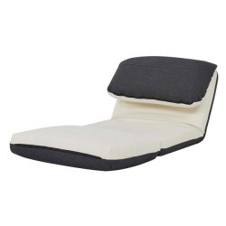 L�nestolsseng - sovestol og g�steseng - creme/sort sovestol 75x217