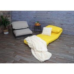 L�nestolsseng - sovestol og g�steseng - gul sovestol 75x217