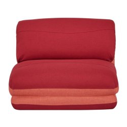 L�nestolsseng - sovestol og g�steseng - orange/r�d sovestol 75x217