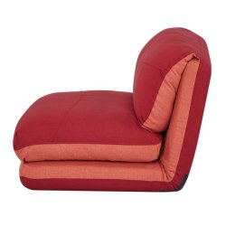 L�nestolsseng - sovestol og g�steseng - orange/r�d sovestol 75x217