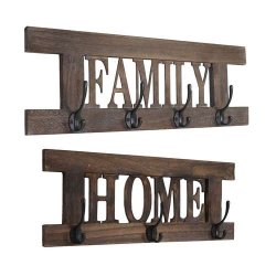 2 knager�kker Home + Family garderobe - antik brun entrem�bler