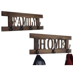 2 knager�kker Home + Family garderobe - antik brun entrem�bler