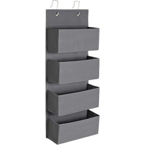 Hngende garderobe i stof - 4 frithngende opbevaringslommer