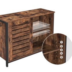 Sk�nk - opbevaringsskab - rustik brun sk�nk 100 x 35 x 70