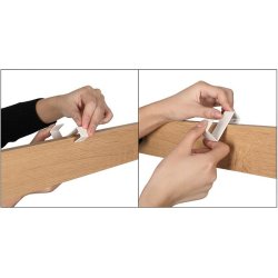 Garderobestativ med knagerkker og 2 skohylder - hvid/beige