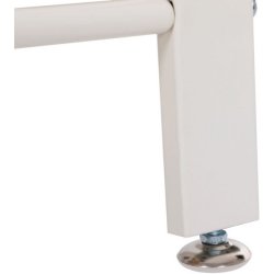 Garderobestativ med knagerkker og 2 skohylder - hvid/beige