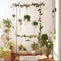 Tjstativ med 2 tjstnger - justerbar gr bjlestang p hjul