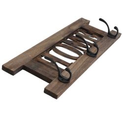 Knager�kke Home med 3 knager - antik brun knager�kke - entrem�bel