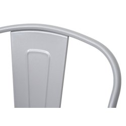 Fransk bistro stol - metal spisestol og cafestol - 2 stk gr stabelbar