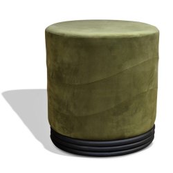 Puf - grn velour Ekko puf E3 model - Ekko puf fra OBUZI