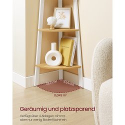 Hjrnereol - stigereol i industrielt design - brun og hvid