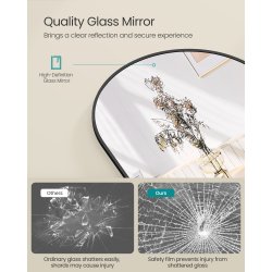 Helkropsspejl 160 x 50 cm - gulvspejl - helfigur spejl