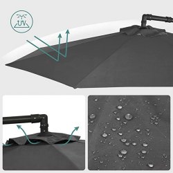 Hngeparasol  3 meter - parasol  300 cm - gr haveparasol