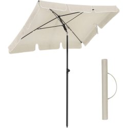Altanparasol - rektangulr 2x1,25 M balkon parasol - beige