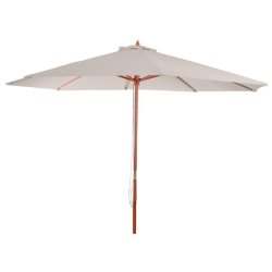 Tr parasol  300 cm - rund trparasol p  3 meter - creme/beige