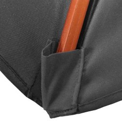 Tr parasol  350 cm - rund trparasol p  3,5 meter - antracit gr