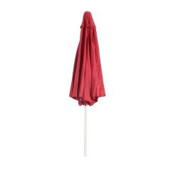 Parasol � 270 cm med vip - rund aluminium r�d haveparasol � 2,7 meter