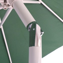 Parasol  300 cm med vip - rund aluminium grn haveparasol  3 meter