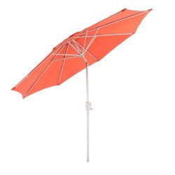 Parasol  300 cm med vip - rund aluminium orange haveparasol  3 meter