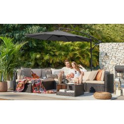 Hngeparasol  3 meter - parasol  300 cm - gr haveparasol