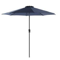 Haveparasol 3 M med krank - rund  300 cm parasol - bl