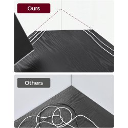 Hj�rneskrivebord - L-formet skrivebord - sort 138 x 138 x 76