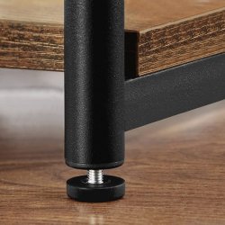 Sengebord - sidebord i industrielt design - rustik brun