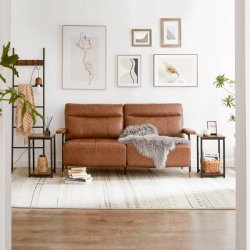 Sidebord - 2 sengeborde i industrielt design - rustik brun