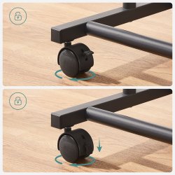 Teleskop t�jstativ p� hjul - teleskopisk t�jstang 83-120x40x160