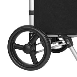 Indk�bsvogn med indk�bstaske i Oxford stof - 40L - 20 kg - sort