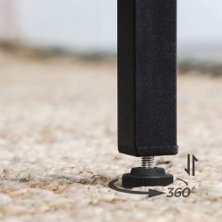 Barbord - hjbord i industrielt design - rustik brun 60x60x90