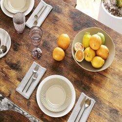 Barbord - hjbord i industrielt design - rustik brun 109x60x100