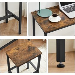 Barbord med 2 skamler - hjbord med 2 barstole - rustik brun