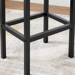 Barstol i industrielt design - st med 2 barstole - rustik brun