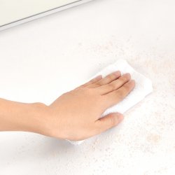 Sminkebord - kosmetikbord med lys, spejl og skuffer - hvid