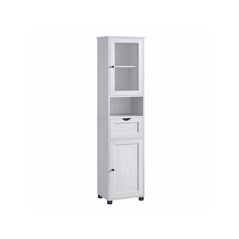 Badevrelsesskab - opbevaringsskab - gulvreol - hvid 40x30x165