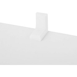 Rumdeler - fritstende bogreol i tr - hvid 130 x 29 x 130