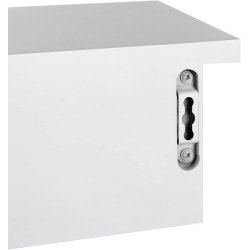 Vghylde - hvid hylde i tr med 3 skuffer - 80 x 15 x 10 cm