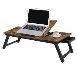 Brebar laptop stand i tr - 5 trin justerbar kogebogsholder